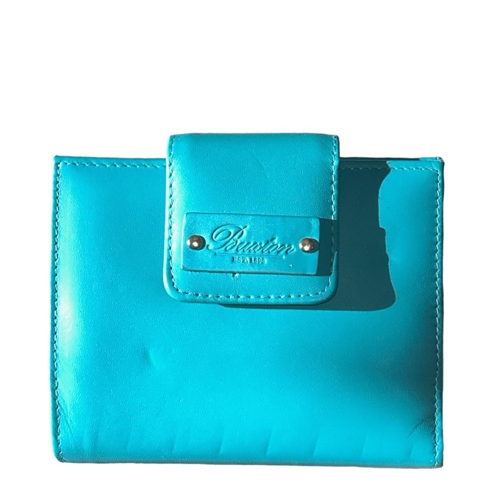 Julia Buxton Authentic Crunch Leather, Teal.